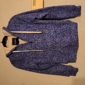Fleece lined zip up hoodie